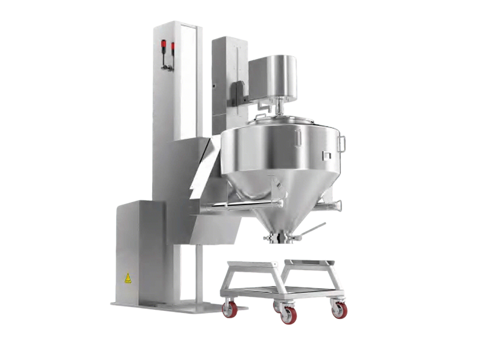 Single Column Lifting Bin Blender (HLT Series-Customized Bohle Type)