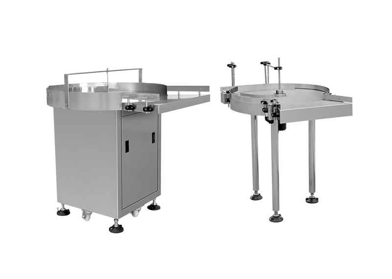 Turntable for filling and packaging