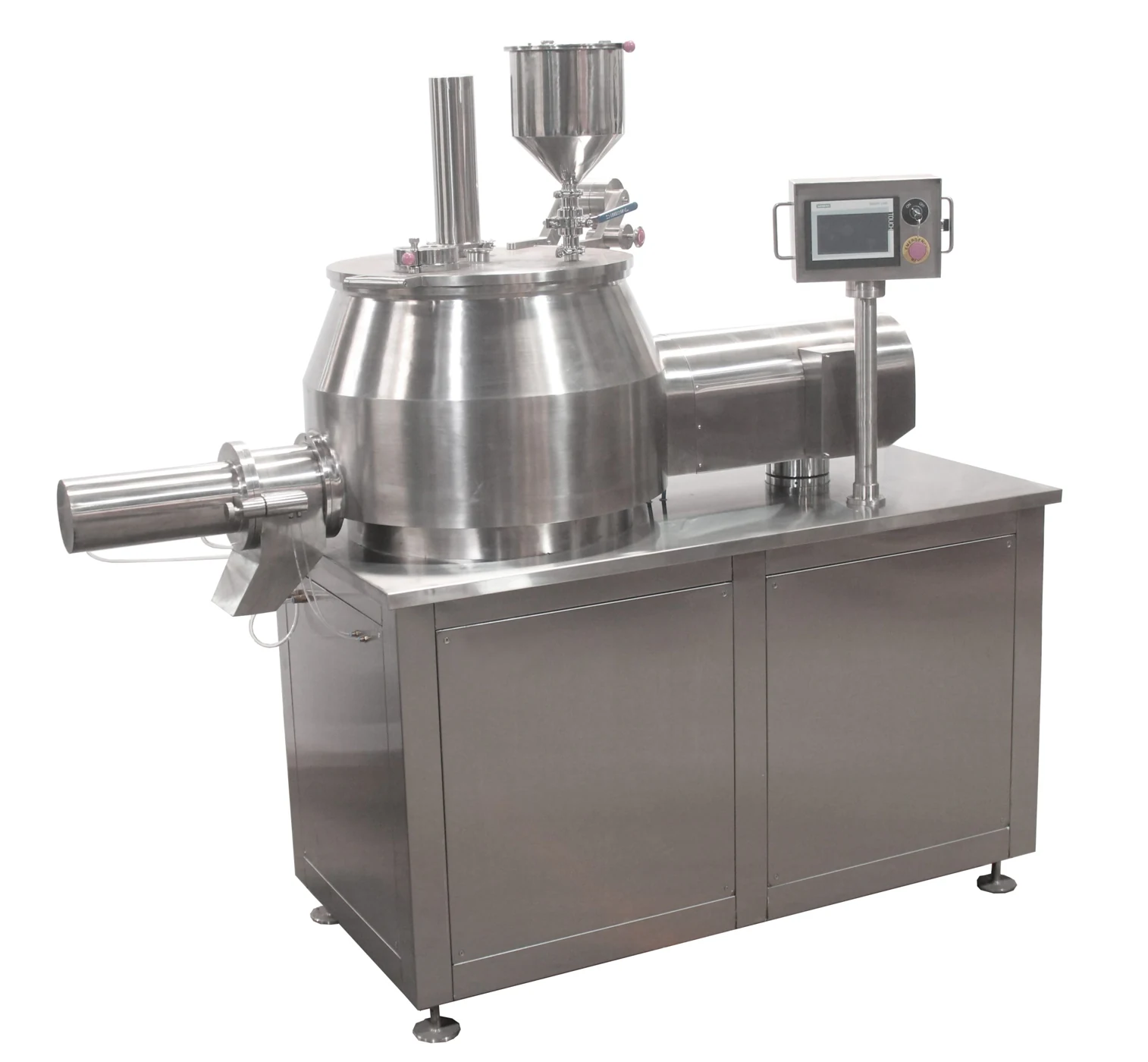 Mixer-granulator arrangement