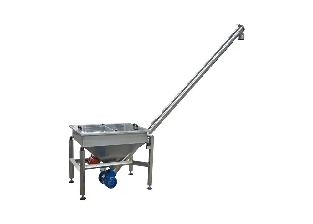 Conveyor and hopper