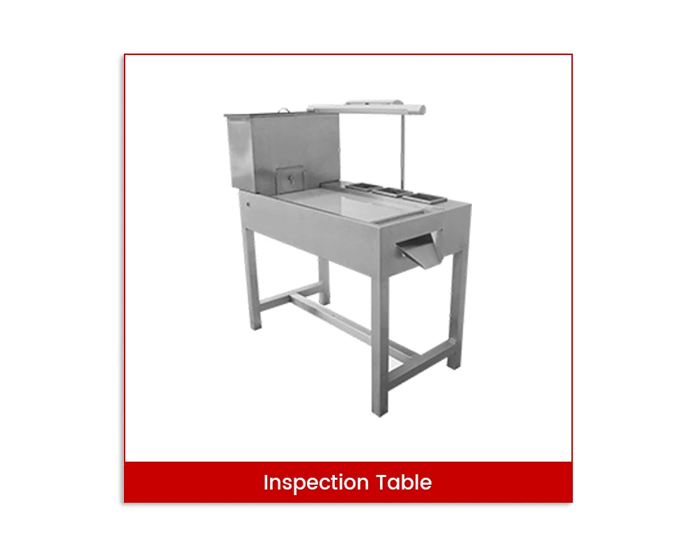 Inspection and handling table